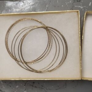 Gold bangle bracelets